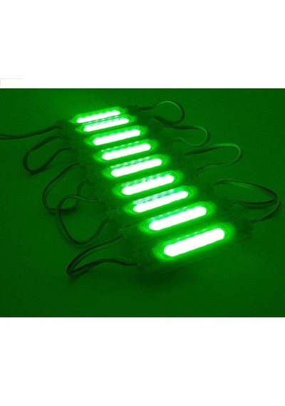 Ledwell Cob Ledli Mercekli Modül Led Yeşil - 5Adet
