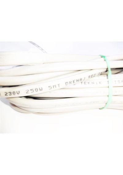 Kuluçka Drenaj Isıtıcı Rezistansı 5mt Sıcak 1mt Soğuk 250w 230v Tm3.210