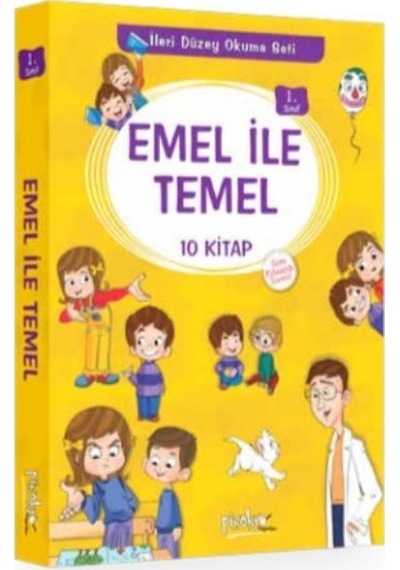Pinokyo 1. Sınıf Emel ile Temel Serisi 10 Kitap