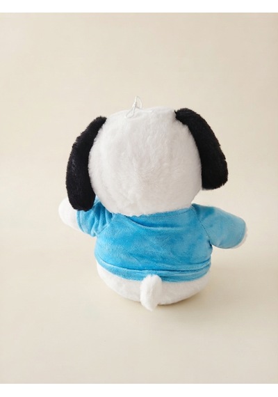 Peluş Köpek Snopyy-30 Cm -mavi Tşhirt'lü Mavi-beyaz