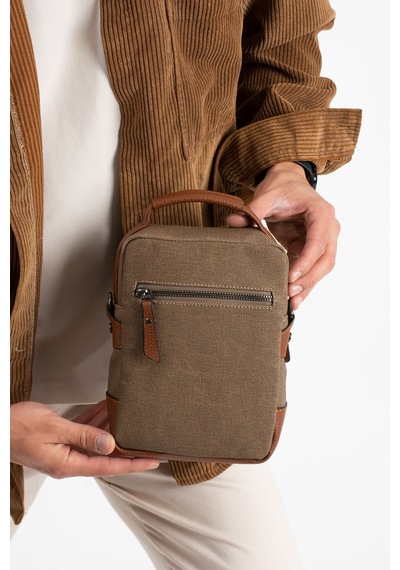 M 422 Mega Bag Erkek Portföy Omuz Çantası Toprak-taba