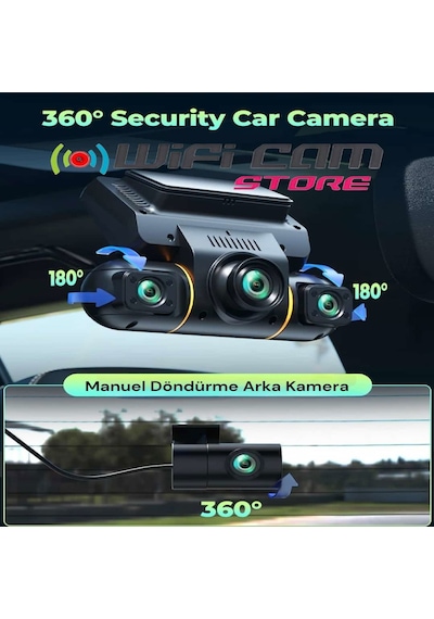 4 Kameralı 4k Uhd Gps Profesyonel Araç Kamerası