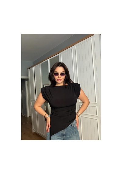 Gigi Wardrobe Midnight Bluz Siyah Siyah