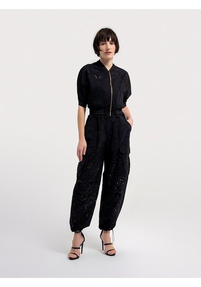 Oversize Kadın Bluz U.kol Siyah