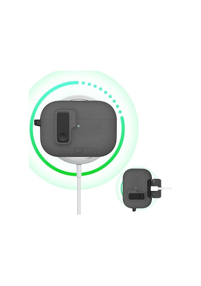 Airpods Pro 3 İle Uyumlu Fabric Serisi Özel Kilitli Tasarım Ve Kumaş Yüzeyli Kılıf Darbelere Ka