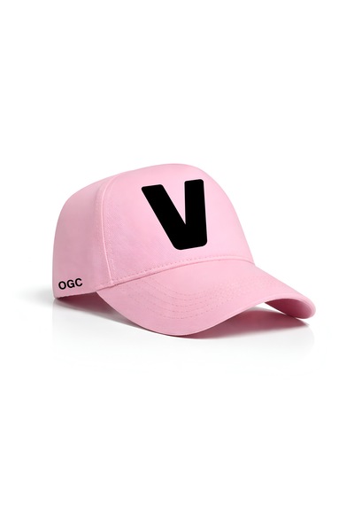 Ogc V Harfi Unisex Şapka Pembe