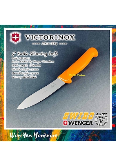 Victorinox 7.88429.13 Swibo Deri Yüzme Bıçağı 13 cm Sarı
