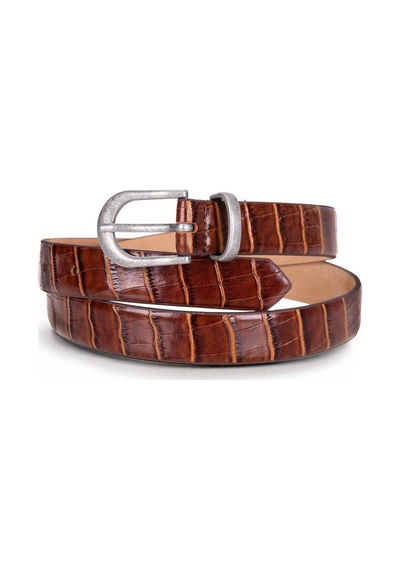 Bloominbag Bloom İn Still Kadın Hakiki Deri Kemer - Camel Croco Taba