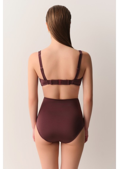 Suwen Önü Burgulu Balenli Bikini Üst Sbn26570c080 Mürdüm 38
