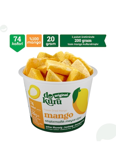 Dokuru Mango Kuru Meyve Cipsi 20 G