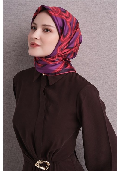 Armine Saf İpek Twill Eşarp 9614d 01 Çok Renkli