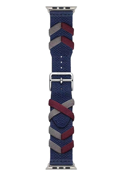Apple Uyumlu Watch 44mm Zore Krd-97 Sarmal Örgü Tasarımlı Kordon