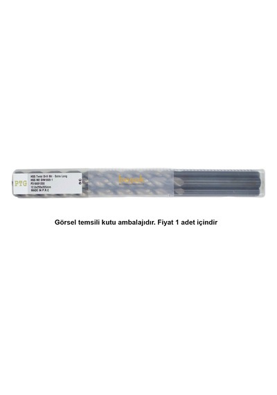 Ptg 12x295 Mm Çok Uzun Metal Matkap Ucu Hss Dın 1869 -1