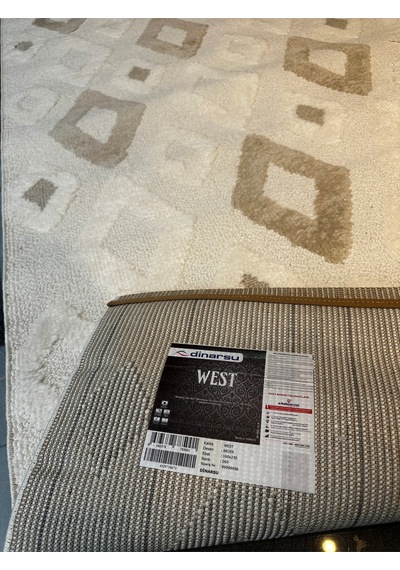 West Halı Salon, Oturma, Yatak Odası Halısı Desen Kodu 68359-060 Krem-kahverengi