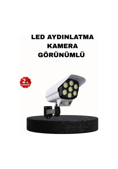 Güneş Enerjili Güvenlik Işığı Dış Mekan 5 Eksen Ayarlı Ve Pır Hareket Sensörlü