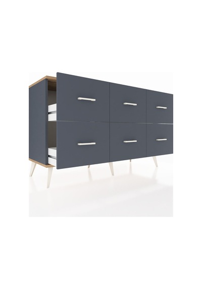 Kronos Konsol 6 Çekmeceli 132x59x83 Antrasit-çam/antrasit Çam/antrasit Kronos Konsol 6 Çekmeceli 132x59x83 Antrasit-çam/antrasit Çam/antrasit