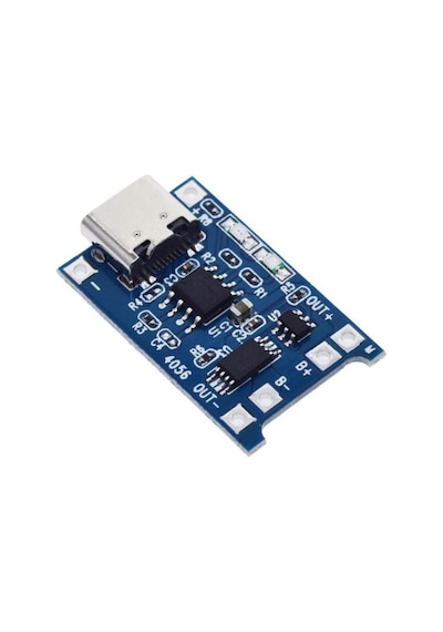 TP4056 Korumalı Type-C USB Girişli Şarj Modülü