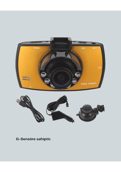 Full Hd Araç Kamerası G Sensor Gece Görüşlü Dash Cam 39196411