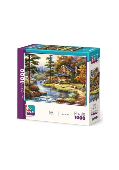 Dağ Evi Ve Güne Merhaba İkili Set - 1000 + 500 Parça İkili Puzzle Seti