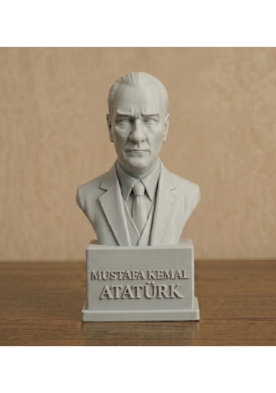 Gazi Mustafa Kemal Büstü 15 Cm Atatürk Heykeli Dekoratif Anlamlı Hediyelik
