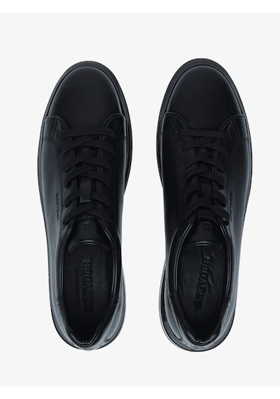 Greyder 64650 6y Siyah Hakiki Deri Erkek Sneaker Deri Spor Ayakkabı Siyah