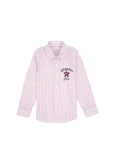 U.s. Polo Assn. Erkek Çocuk Kırmızı Gömlek Desenli 50316675-vr030 Kırmızı