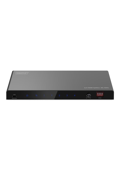 Digitus 1x4 Hdmı Splitters Ayırıcı, 8k/60hz 4:4:4 , Toslink, Stereo, Edıd Kontrolü