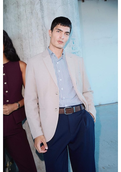 Defacto Modern Fit Düğmeli Cepli Blazer Ceket F2347ax25aubg773 Bej