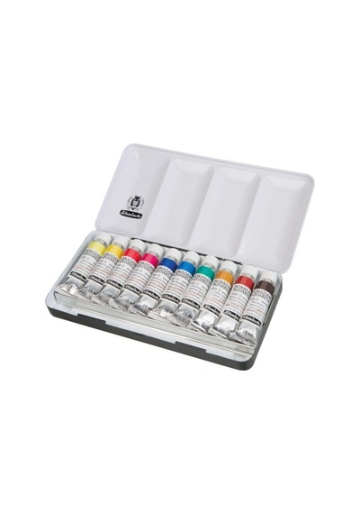 Schmincke : Horadam Aquarell Sulu Boya Seti 10 Renk X 15 Ml Tüp Metal Kutu