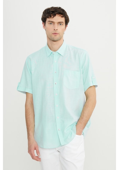 AC&Co / Altınyıldız Classics Erkek Mınt Comfort Fit Düğmeli Yaka %100 Pamuk Flamlı Kısa Kollu Casual Gömlek 4A2022200132MINL Mint AC&Co / Altınyıldız Classics Erkek Mınt Comfort Fit Düğmeli Yaka %100 Pamuk Flamlı Kısa Kollu Casual Gömlek 4A2022200132MINL Mint