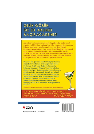 Şampiyonların Kahvaltısı Ya Da Elveda Dertli Pazartesi! - Kurt Vonnegut - Can Yayınları