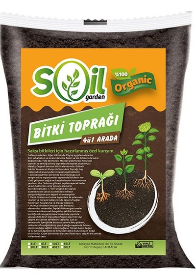 Soil Garden Bitki Toprağı 4'ü Bir Arada 3 L
