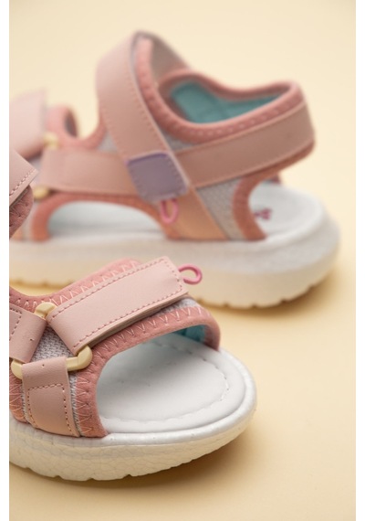 Dilimler Ayakkabı Şirinbebe Ortopedik Kız Çocuk Sandalet Pembe Faylon Taban Cırtlıyan Kapalı-4747 Dilimler Ayakkabı Şirinbebe Ortopedik Kız Çocuk Sandalet Pembe Faylon Taban Cırtlıyan Kapalı-4747