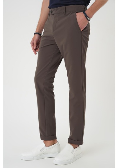Efor Comfort Fit Beli Lastikli Yan Cep Koyu Haki Jogger Pantolon P 1150 Khakı