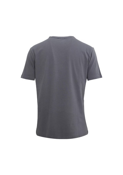 Uki Füme Comfort Fit Bisiklet Yaka Basic T-shirt