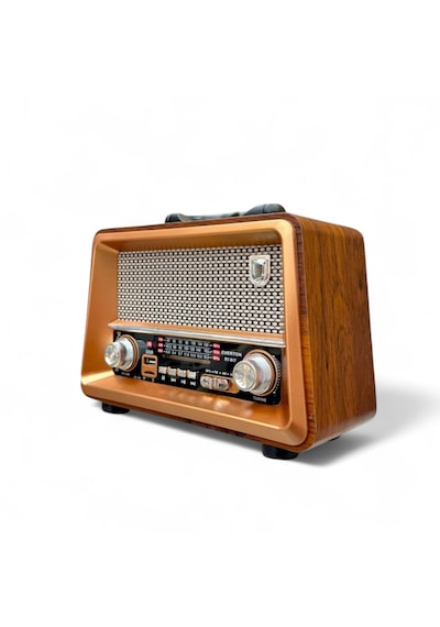 Rt-817 Nostalji Ahşap Gerçek Radyo,bluetooth Özellikli Trend Nostaljik Radyo