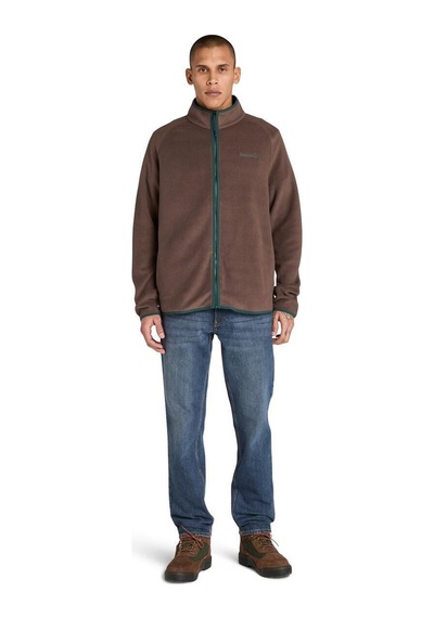 Timberland Polartec 100 Full Zip Fleece Erkek Ceket-33865 Koyu Kahverengi