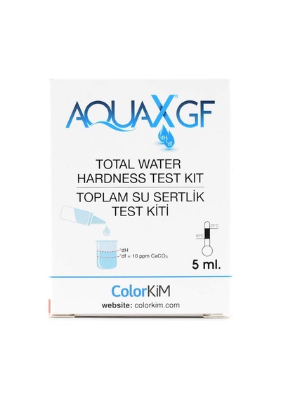 Colorkim Yerli 5 Ml Aquax Gf- Toplam Su Sertliği Test Kiti.su Kalitenizi Kolay, Hızlı Ve Doğru Ölçün