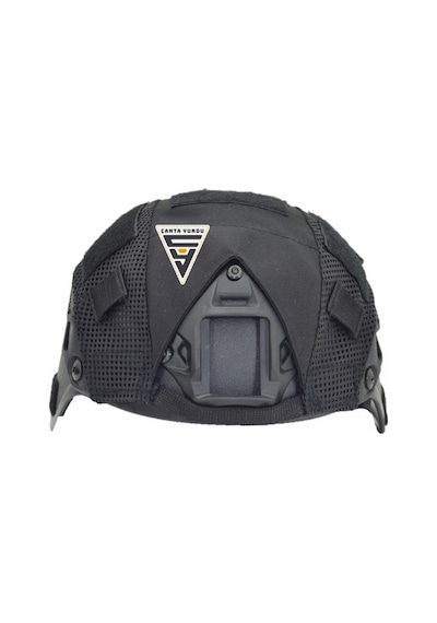 Taktikal Airsoft Paintball Plastik Kask Siyah Bandanalı