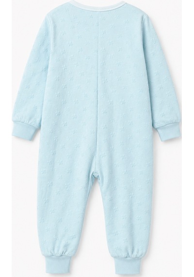Babyhola Mevsimlik Çocuk Uyku Tulumu 1.5 Tog 1-8 Yaş Unisex Uzun Kollu %100 Pamuk 2710 Mavi