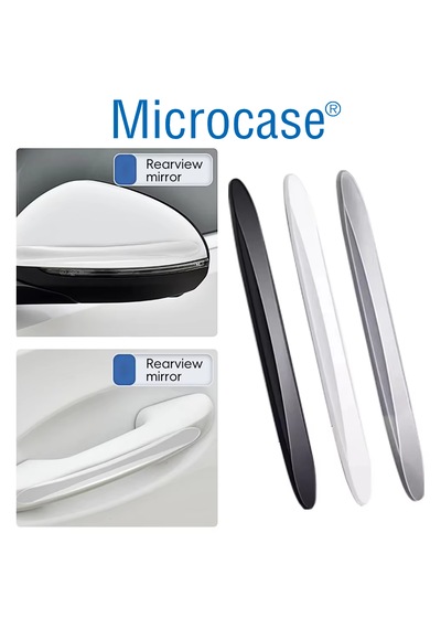 Microcase 4'lü Universal Çizik Önleyici Şerit Araç Koruma Bandı Seti Al5361 Şeffaf