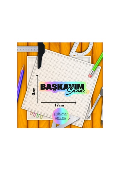 Başkayım Sana Yazı Jdm Araba Motosiklet Cam Etiket Sticker