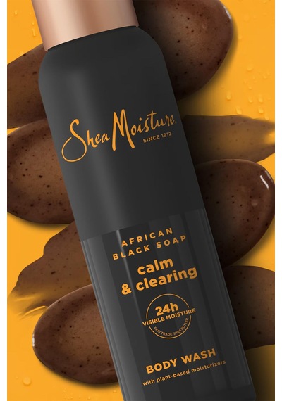 Shea Moisture African Black Soap Calm & Clearing Duş Jeli 532ml Ferah