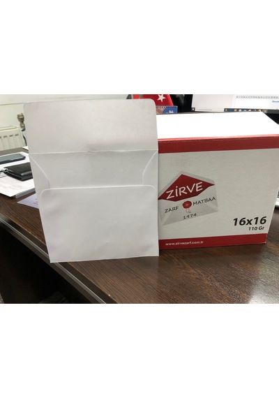 Davetiye Zarfları 16X16 110 Gam 1.Hamur Buklet 500 Adet