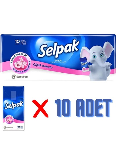 Mendil 10 Lu Paket - Çiçek Kokulu