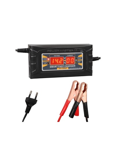 Powermaster Son-1206d 12v Max 6 Amp. Akıllı Hızlı Dijital Göstergeli Akü Şarj Cihazı 150x75x60mm
