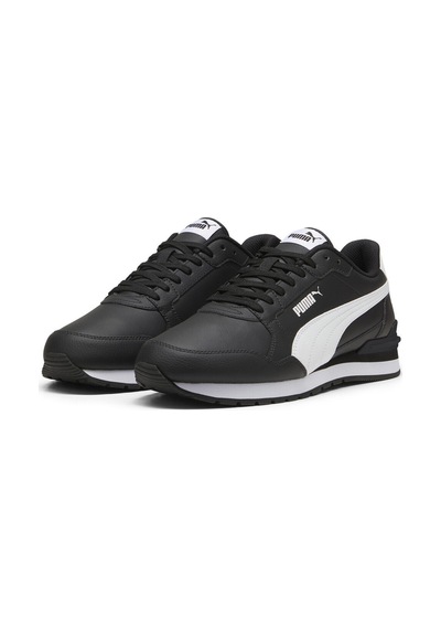 Puma Erkek St Runner V4 Deri Spor Ayakkabı - 399068-03 Siyah