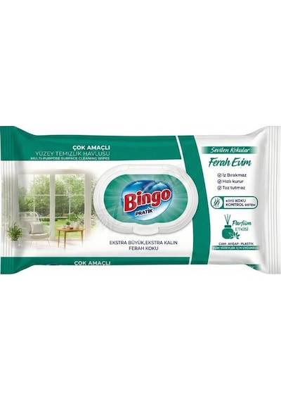 4 Adet Bingo Ferah Evim Yüzey Temizlik Havlusu 96'lı Diğer