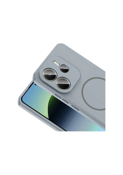 Xiaomi Redmi Note 14 4g Kılıf Magsafe Destekli Kamera Korumalı Yumuşak Silikon Pazarplus Mürdüm