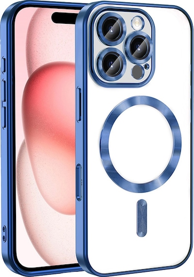 Zore Apple Uyumlu iPhone 16 Pro Kılıf Kamera Korumalı Magsafe Wireless Şarj Özellikli Demre Ka Mavi